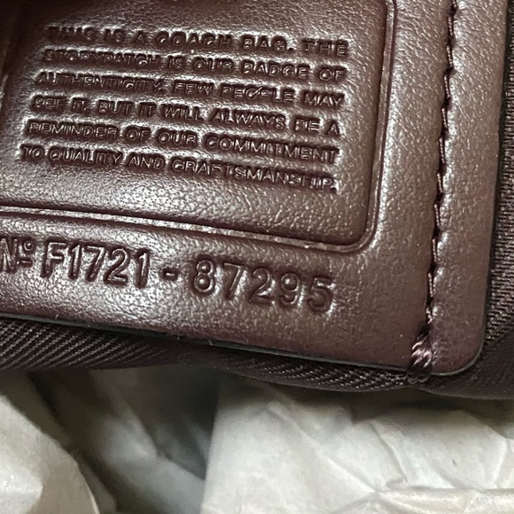 Coach Swagger Carryall Handbag Crossbody Oxblood - Picture 8 of 13